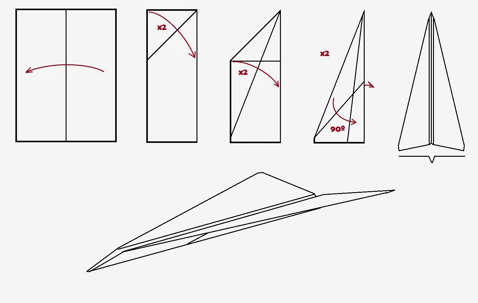 Cómo se hace aviones de papel